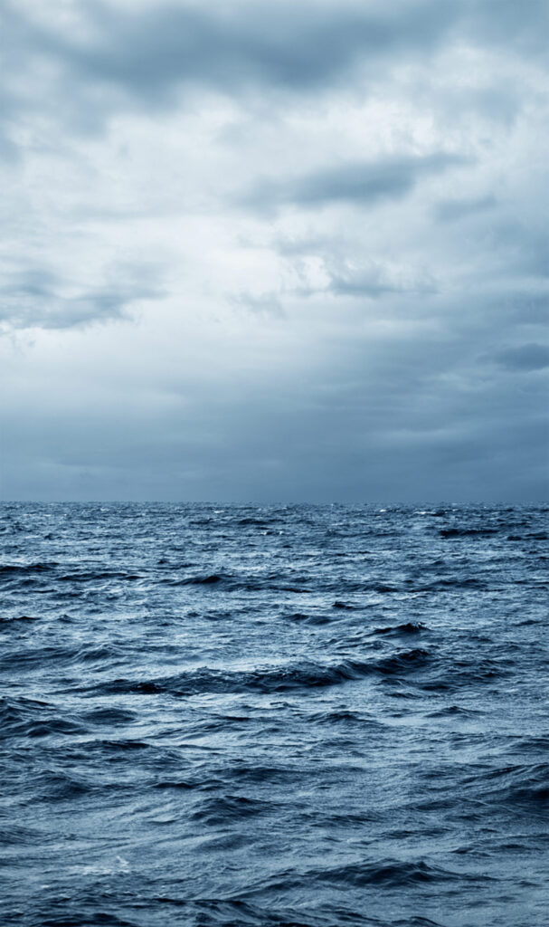 Stormy seas