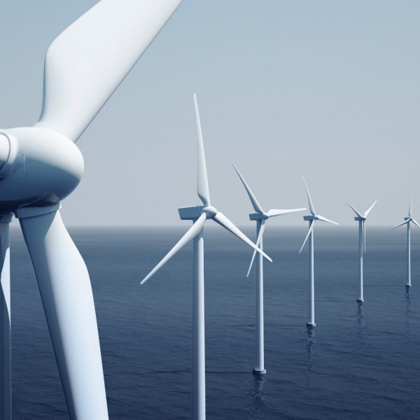 windturbines on the ocean